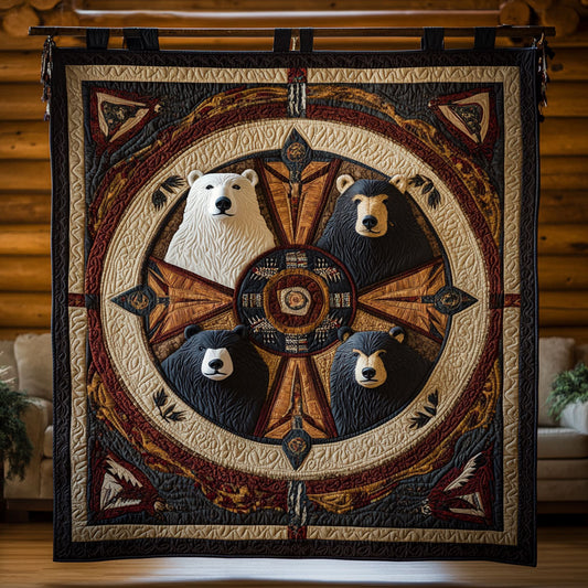 Native Four Bear WY1308023CL Quilt