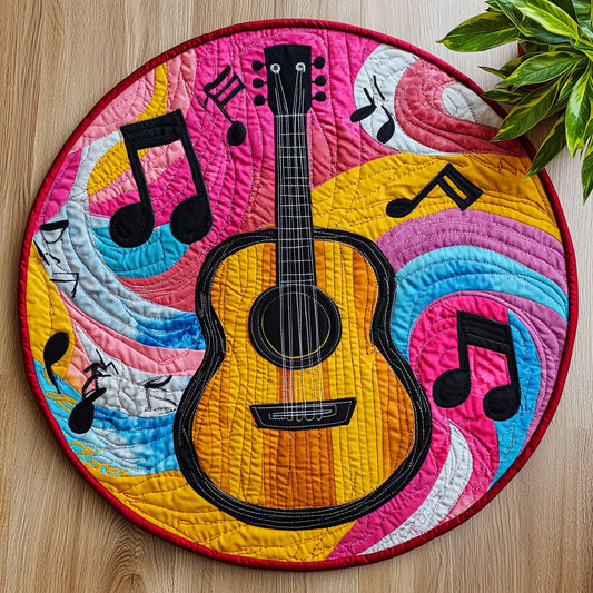 Happy Guitar CW2705508CL Quilted Round Mat