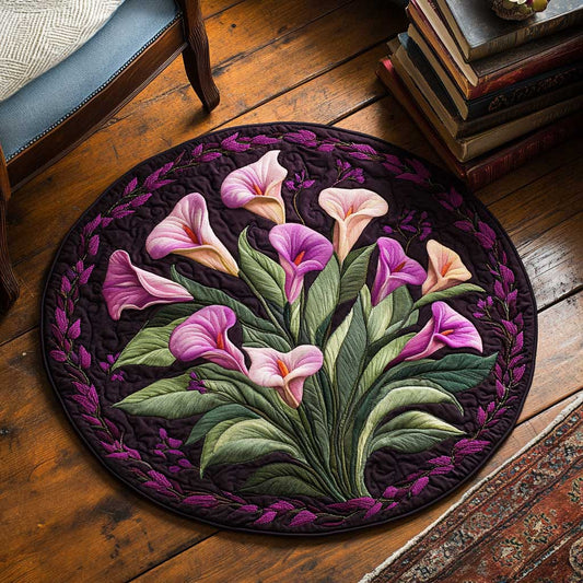 Calla Lilies Breeze WN2503020CL Quilted Round Mat