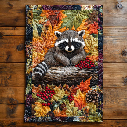 Raccoon WJ0605024CL Quilted Table Runner