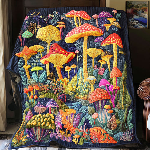 Vibrant Mushroom WX1001049CL Quilt