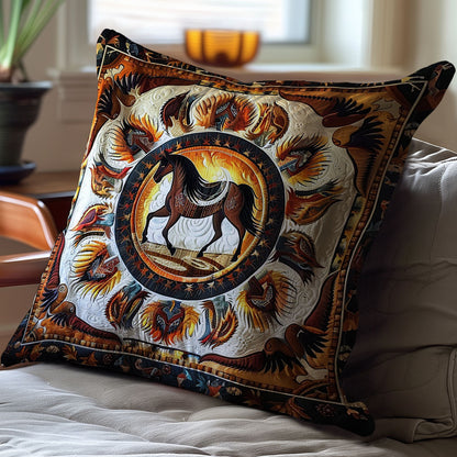 Horse Native American WJ2110034CL Quilt Pillow Case