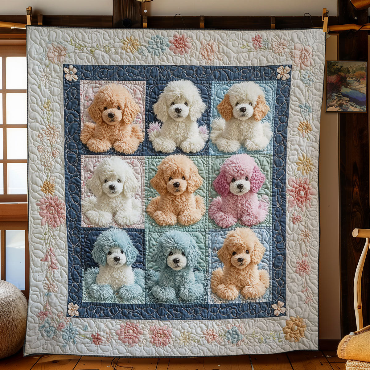 Cutie Puppy WY1303057CL Quilt