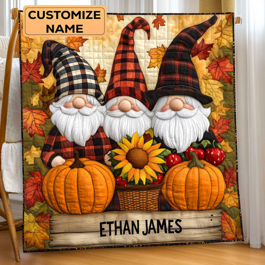 A Fall Tale WJ2907001CL Personalized Baby Quilt
