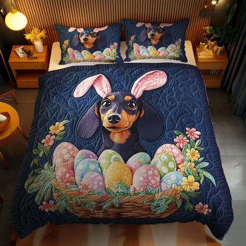 Bunny Eared Dachshund WN1701092CL Duvet Cover Set