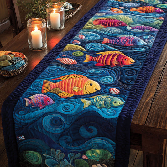 Gentle Waters CM1705037CL Quilted Table Runner