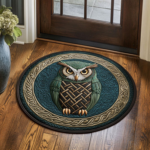 Ancient Owl CP1311038CL Quilted Round Mat