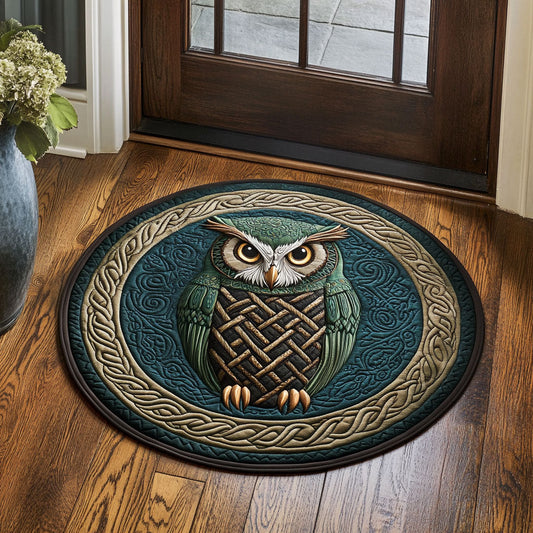 Ancient Owl CP1311038CL Quilted Round Mat