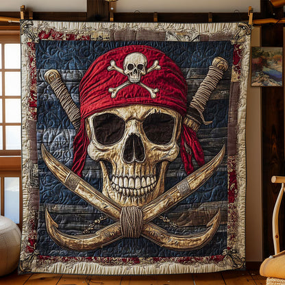 Skull And Crossed Oars WN2301024CL Quilt