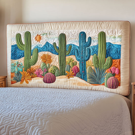 Cactus Landscape CP0501060CL Quilted Headboard Slipcover