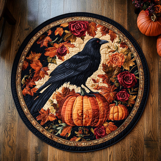 Pumpkin Raven CW1908030CL Quilted Round Mat