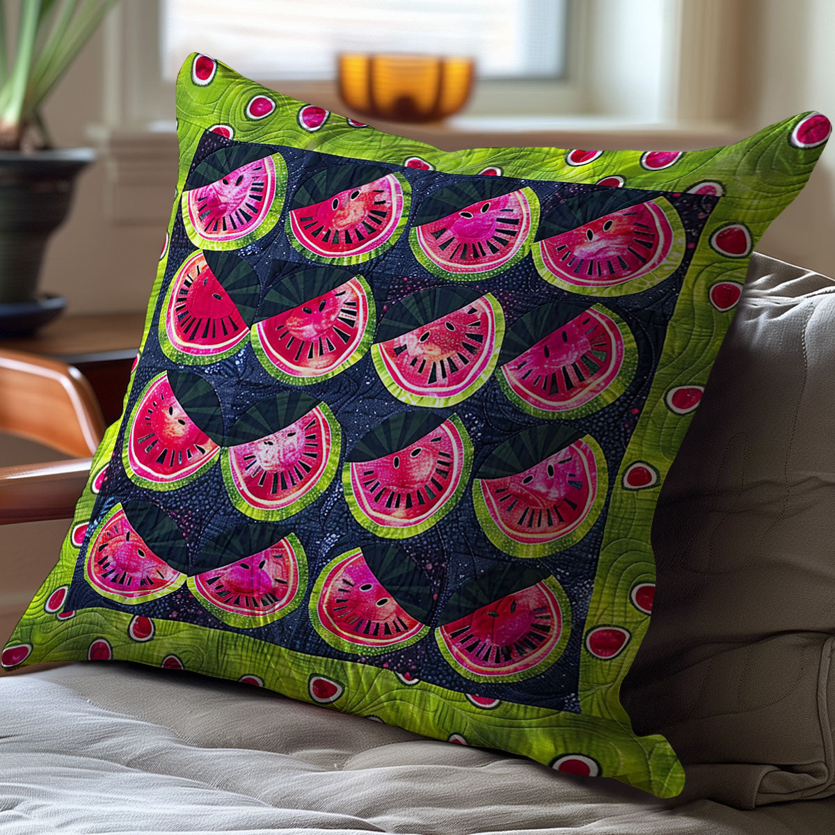 Watermelon WJ2510035CL Quilt Pillow Case