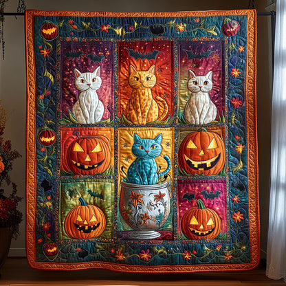 Feline Friends Halloween WY2008003CL Quilt