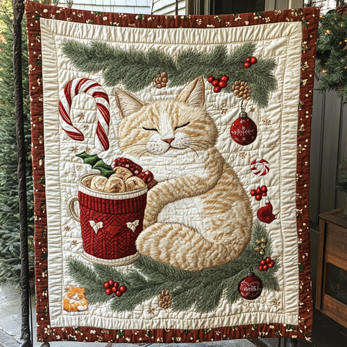 Cat Merry Christmas YR1812003CL Quilt