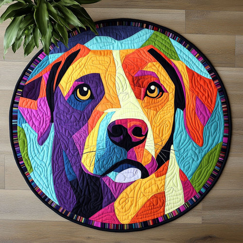 Color Pup CW1805021CL Quilted Round Mat