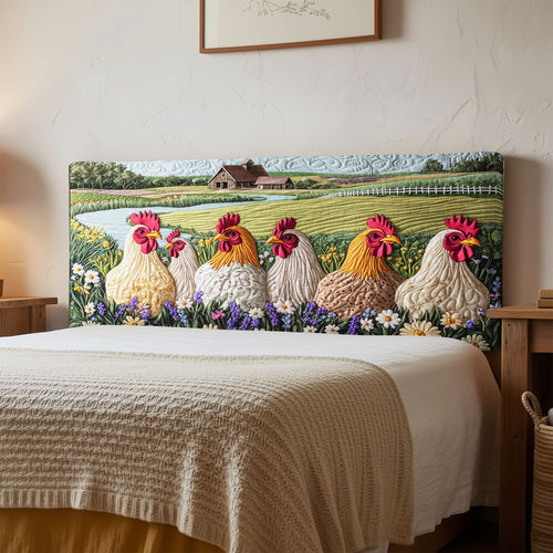 Chicken On The Field QA1812002CL Quilted Headboard Slipcover