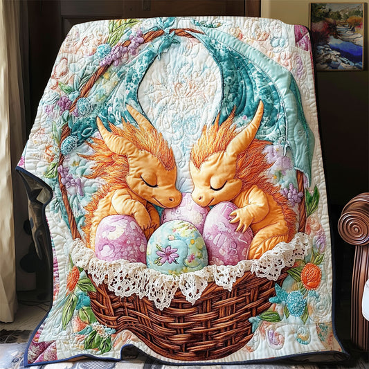 Easter Egg Basket Guardians WY0703021CL Quilt