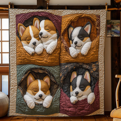 Corgi Portraits CP0512119CL Quilt