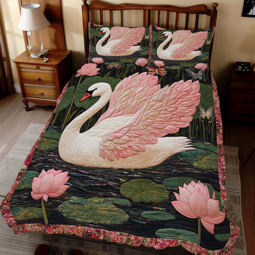 Pink Swan WX0512067CL Duvet Cover Set