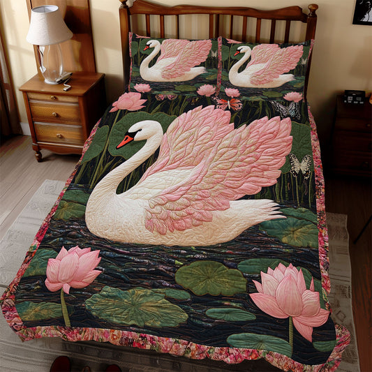 Pink Swan WX0512067CL Duvet Cover Set