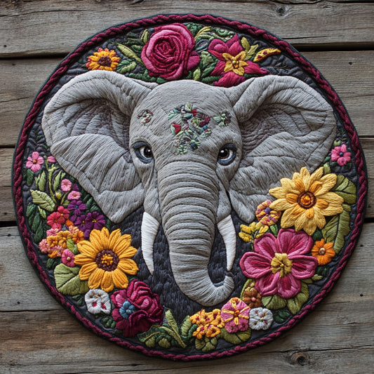 Beautiful Nature CQ2805036CL Quilted Round Mat