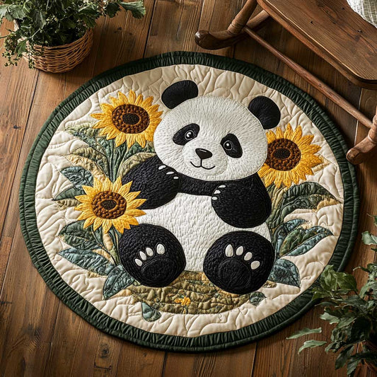 Cozy Panda WN1903016CL Quilted Round Mat