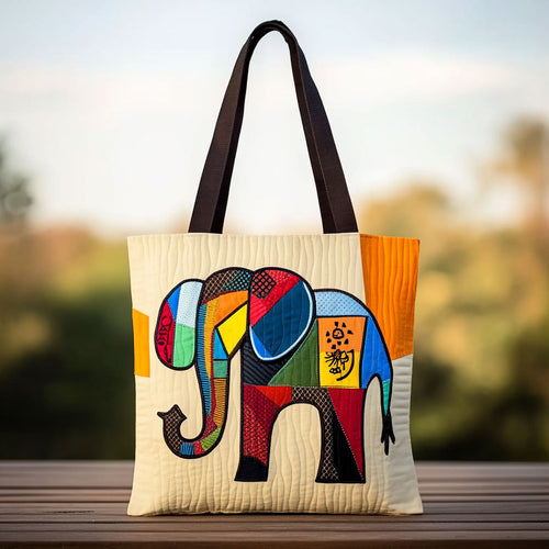 Artisan Elephant Soul WN0910005CL Quilted Tote Bag