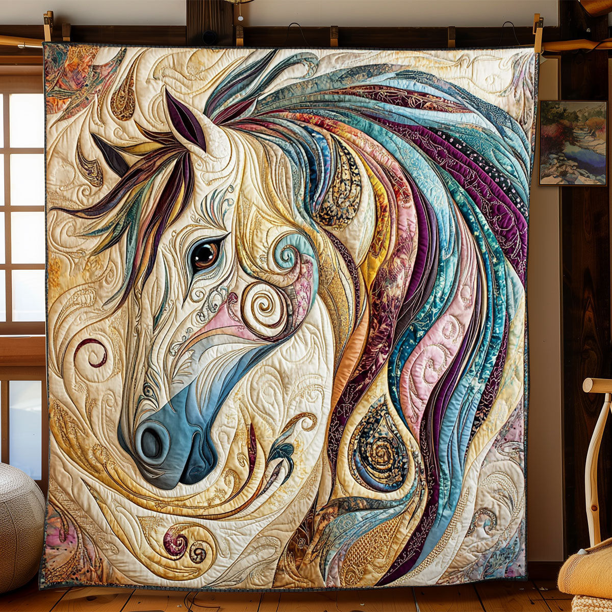 Artistic Horse WJ1703001CL Quilt