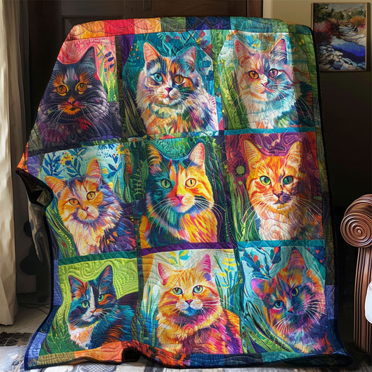 Colorful Cat WJ2503001CL Quilt