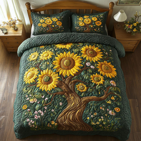 Sunflower Tree WY2001056CL Duvet Cover Set