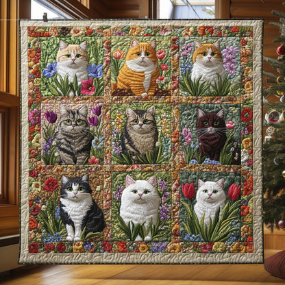 Blooming Cat CW0611017CL Quilt