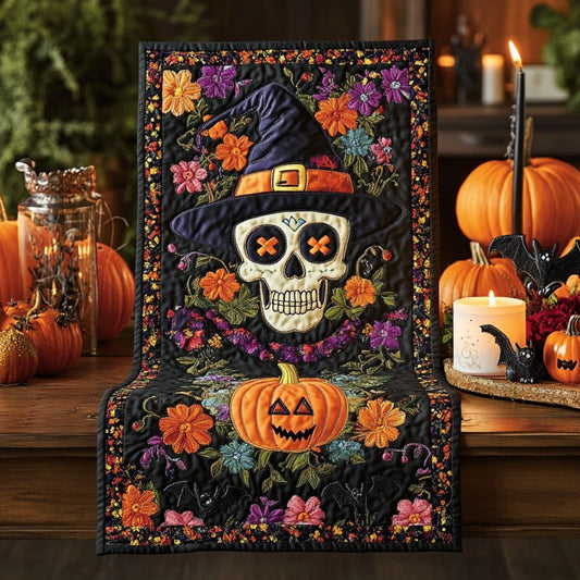 Skull Witch XR1609018CL Quilted Table Runner