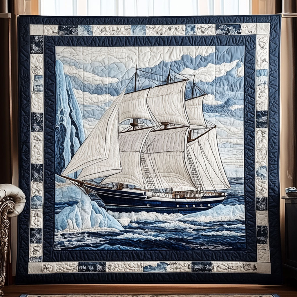 Winter Sailboat WN0809131CL Quilt