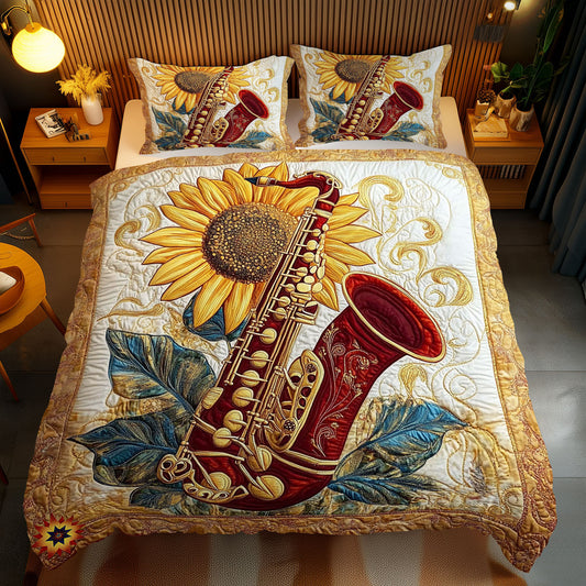 Sunflower Saxophone WY2612084CL Duvet Cover Set