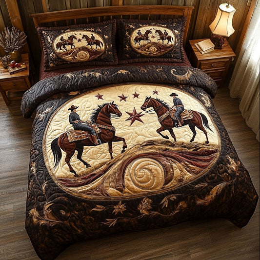 Cowboy WJ1005012CL Quilted Bedding Set