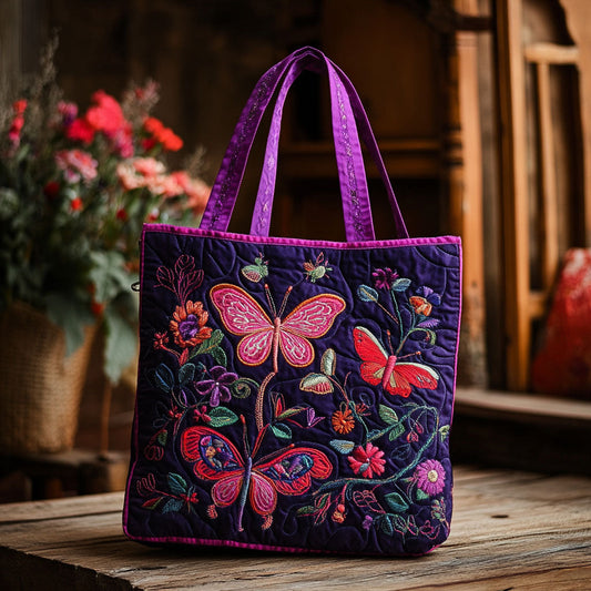 Butterfly Grace WN2909005CL Quilted Tote Bag