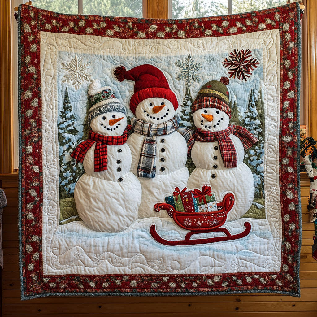Snowman Family CP1808079CL Quilt