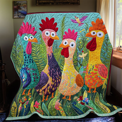 Colorful Chicken WX2512008CL Quilt
