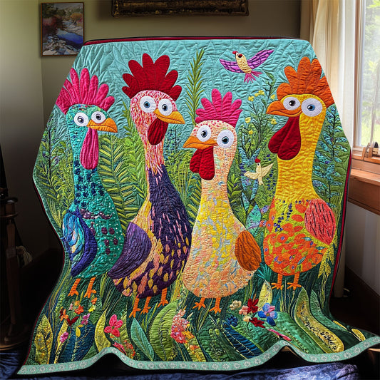 Colorful Chicken WX2512008CL Quilt