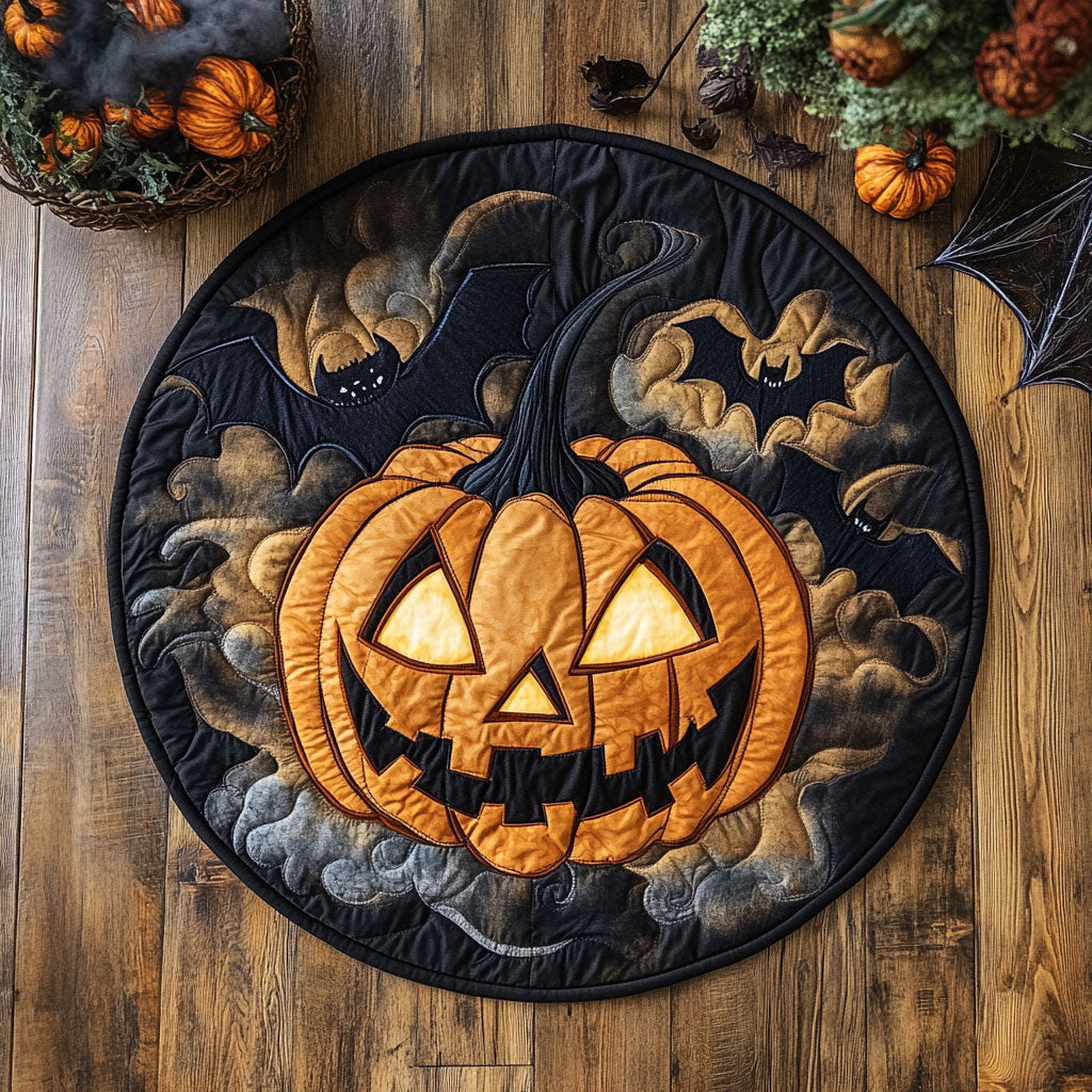 Halloween Screech WN2307028CL Quilted Round Mat