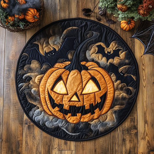 Halloween Screech WN2307028CL Quilted Round Mat