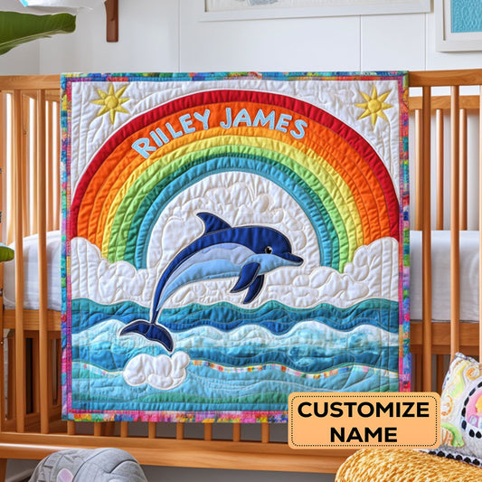 Jumping Joy WY3107022CL Personalized Baby Quilt