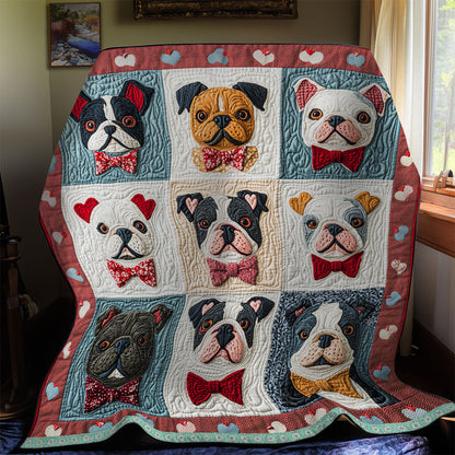 Cozy Bulldog  WX2112008CL Quilt