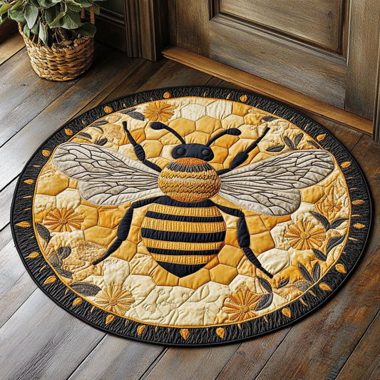Floral Buzz CP0309017CL Quilted Round Mat