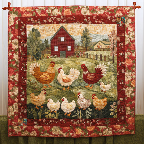 Chicken Yard WJ0412006CL Quilt