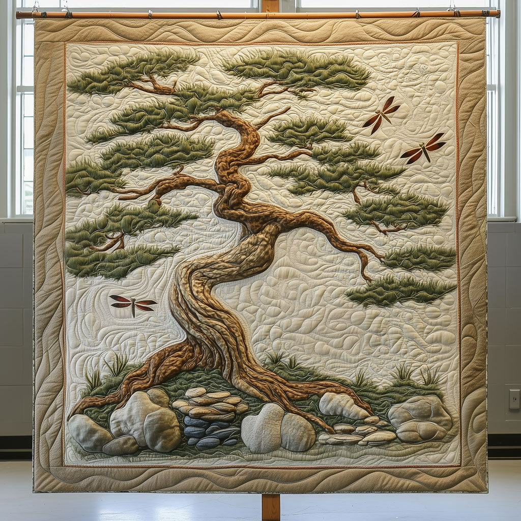 Dragonfly Bonsai Tree LT0410028CL Quilt