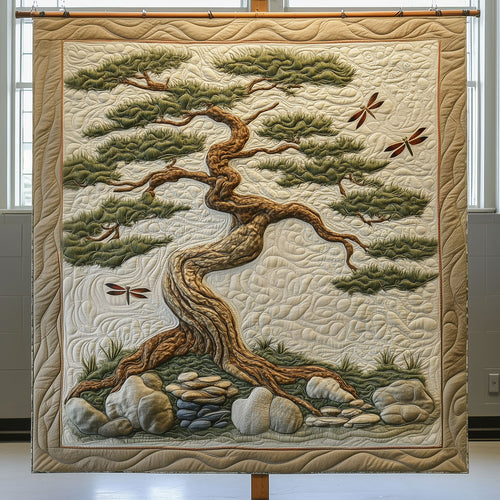 Dragonfly Bonsai Tree LT0410028CL Quilt