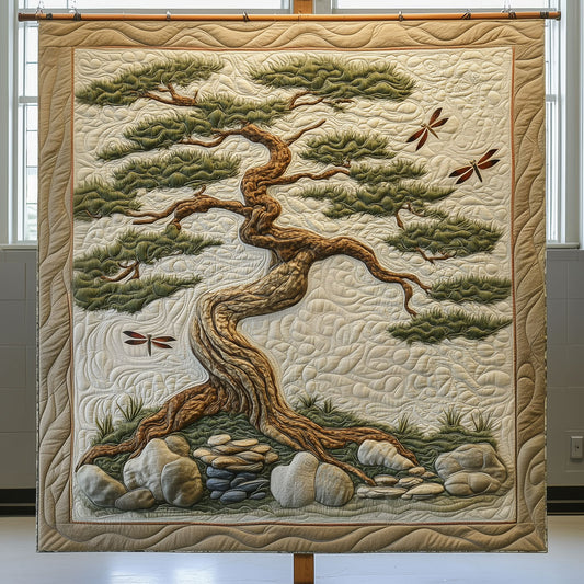 Dragonfly Bonsai Tree LT0410028CL Quilt
