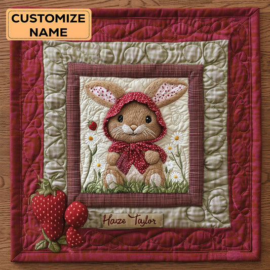 Bunny Hug WN1807013CL Personalized Baby Quilt