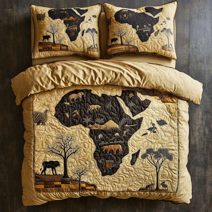 Cultural African Safari WN2502051CL Quilted Bedding Set